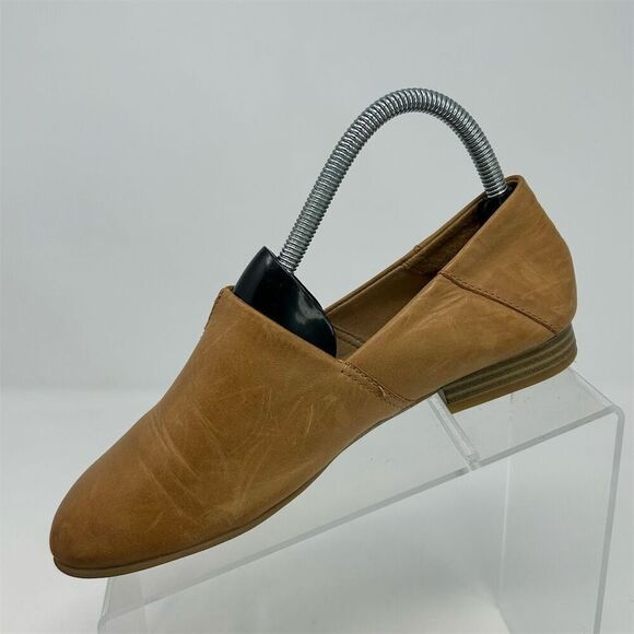 B.O.C. Women's Suree Brown Tan Camel Leather Slip-On Loafers Size 6.5W Casual - Picture 3 of 12